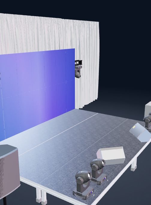 Painel de LED e movings vistos de perto no Stagemap